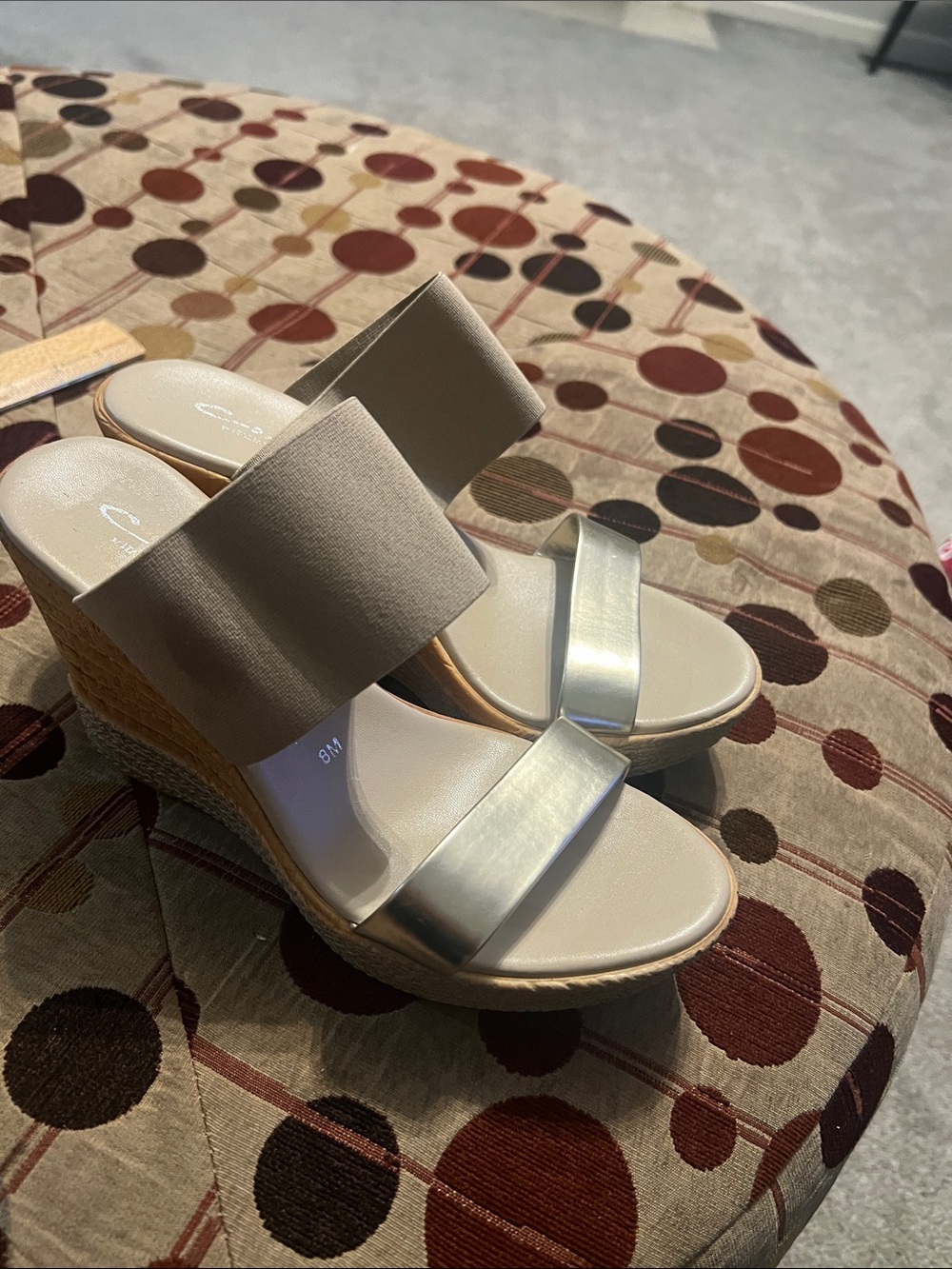 Contessa Italian Shoemakers 8M Made in Italy Cork Wedge Sandals